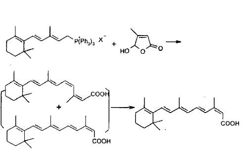 方法4合成异维A酸的反应式
